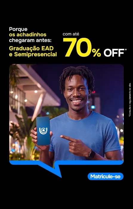 Achadinhos. Graduação EAD e Semipresencial com até 70% off. Matricule-se.